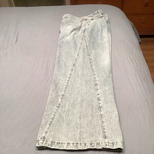 And Now This Light Wash Denim Jeans, pleated front, W29/L30